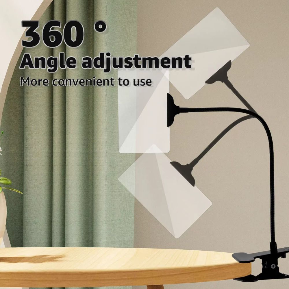 Adjustable Magnifying Glass with Clip Flexible Magnifying Glass 5X Magnifier Magnifying Glass