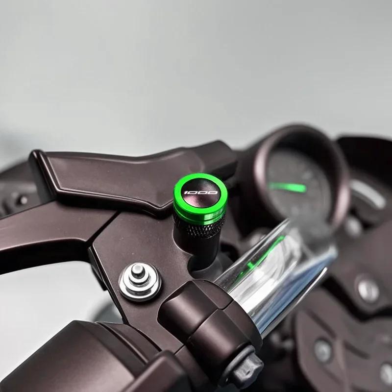 

Motorcycle Accessories CNC Aluminum mirror hole plug screw bolt 7 Colours 2025 NEW For Kawasaki Z1000 SX Z1000SX Z1000-SX чорний