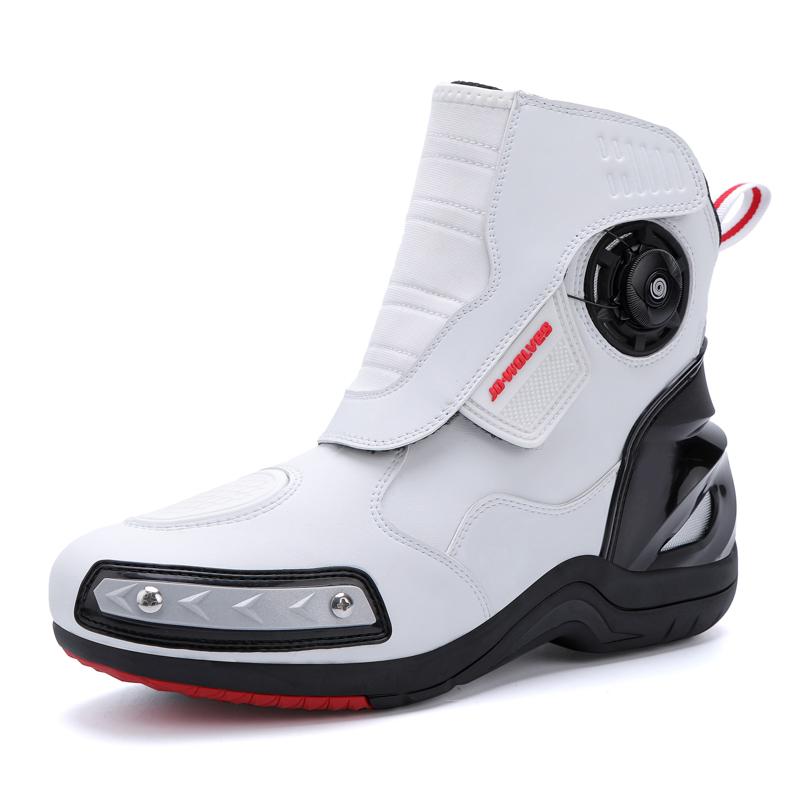 Motorcycle Boots Waterproof Motorbiker Riding Shoes Motorboats Off-Road Touring Motocross Boots Motorcyclist Shoes Protective