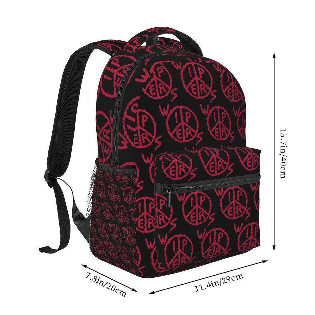 Wipers Logo 2 Student Backpack School Bag Hiking Travel Daypack for Boys Girls Fashion Bookbag Shoulder Bags