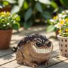 Desktop Ornament, African Rain Frog, Toad, Courtyard Garden Statue, Gift, Home Decoration