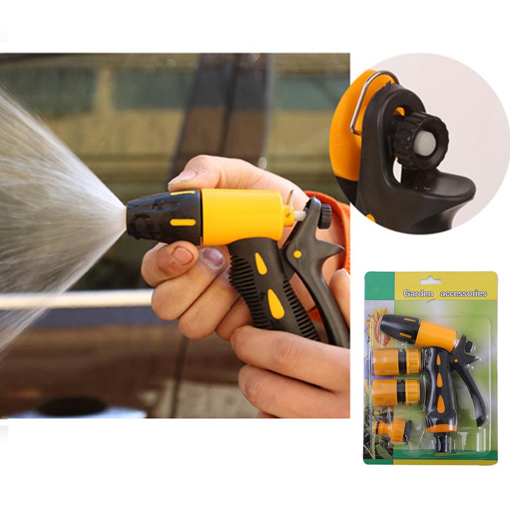 4 Pcs Portable Water Gun High-Pressure Car Wash Gun Adjustable Cleaning Car Wash Machine Garden Watering Gun