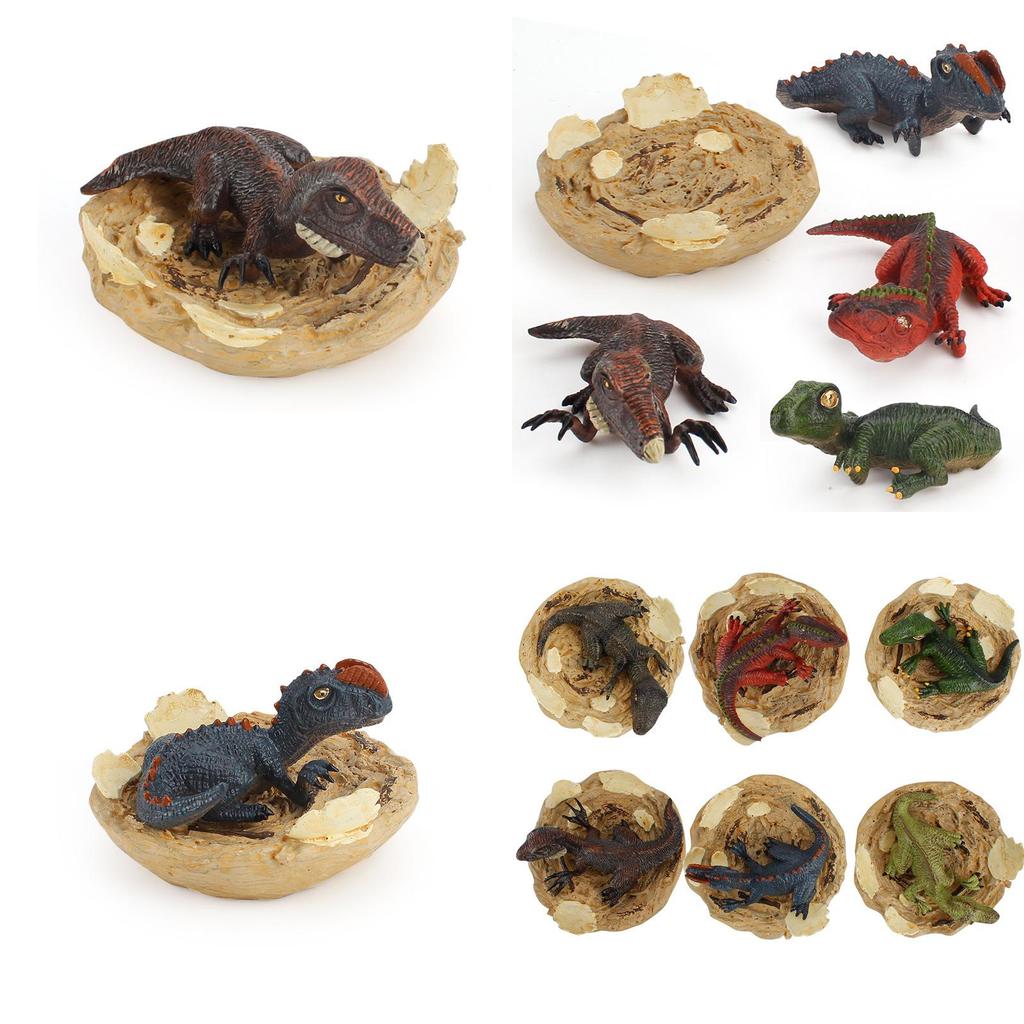 Dinosaur Toy Model Set With Plastic Material For Kids And Collectors