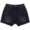 Classic Frayed Hem Washed Denim Shorts