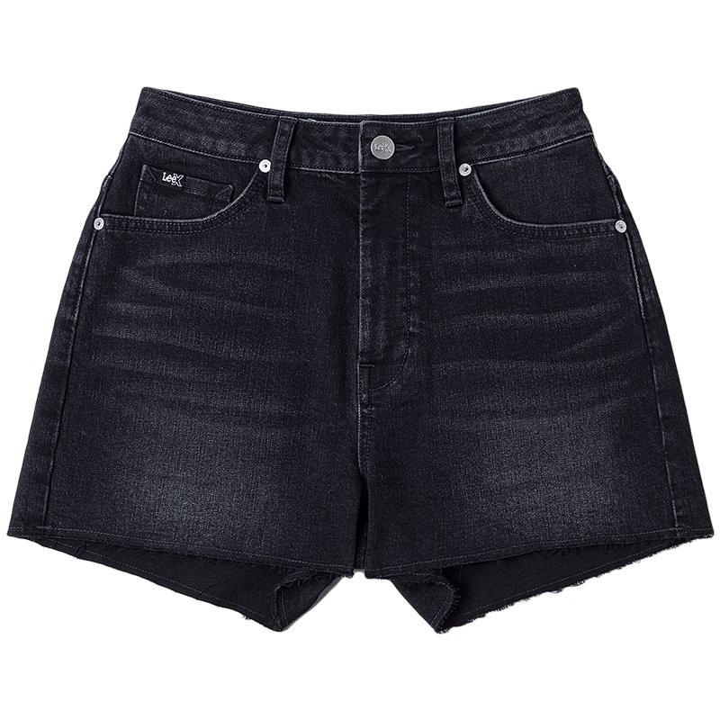 Lee Classic Frayed Hem Washed Denim Shorts 26