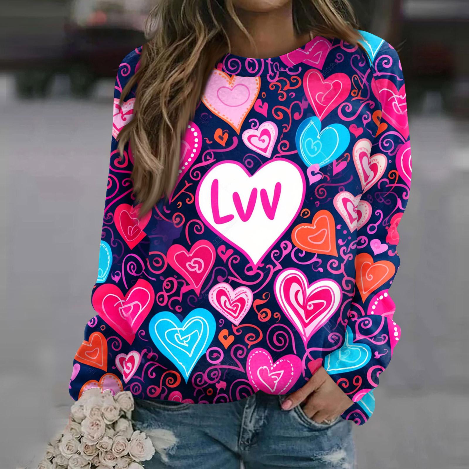 Женский модный повседневный свитшот с длинным рукавом и принтом на шее XXL фиолетовый