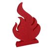 1 Set Flame Puzzle Red Flame Jigsaw Puzzle Educational Toy Desktop Decoration Ornament Puzzle Enthusiasts Gift