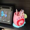Large Capacity Makeup Brush Holder Snail Pen Container Funny Pen Holder  School Supplies