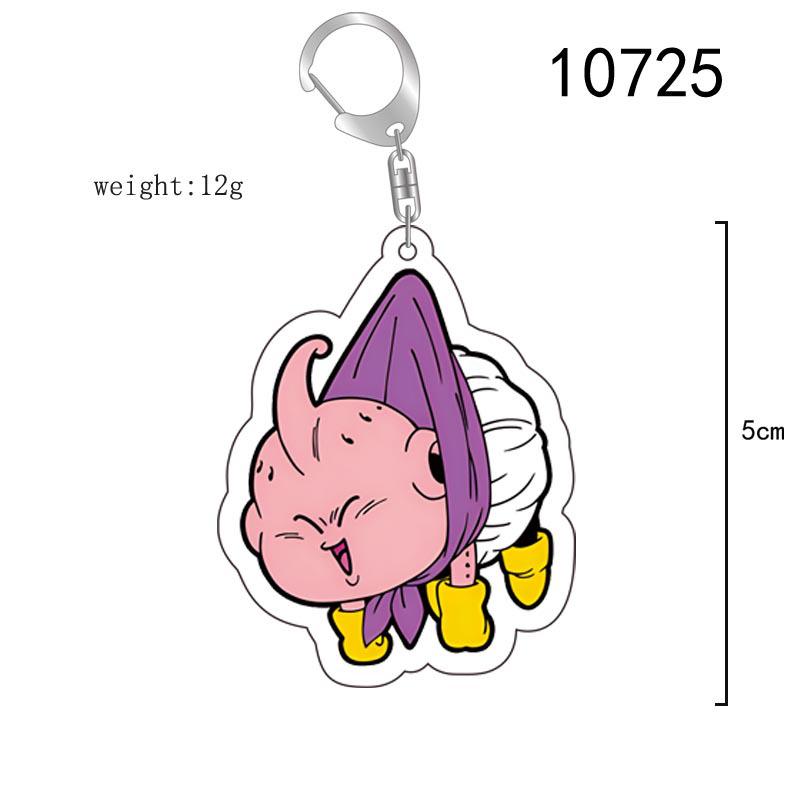 Dragon Ball Goku Acrylic Keychain - Double-Sided Cartoon Pendant Gift