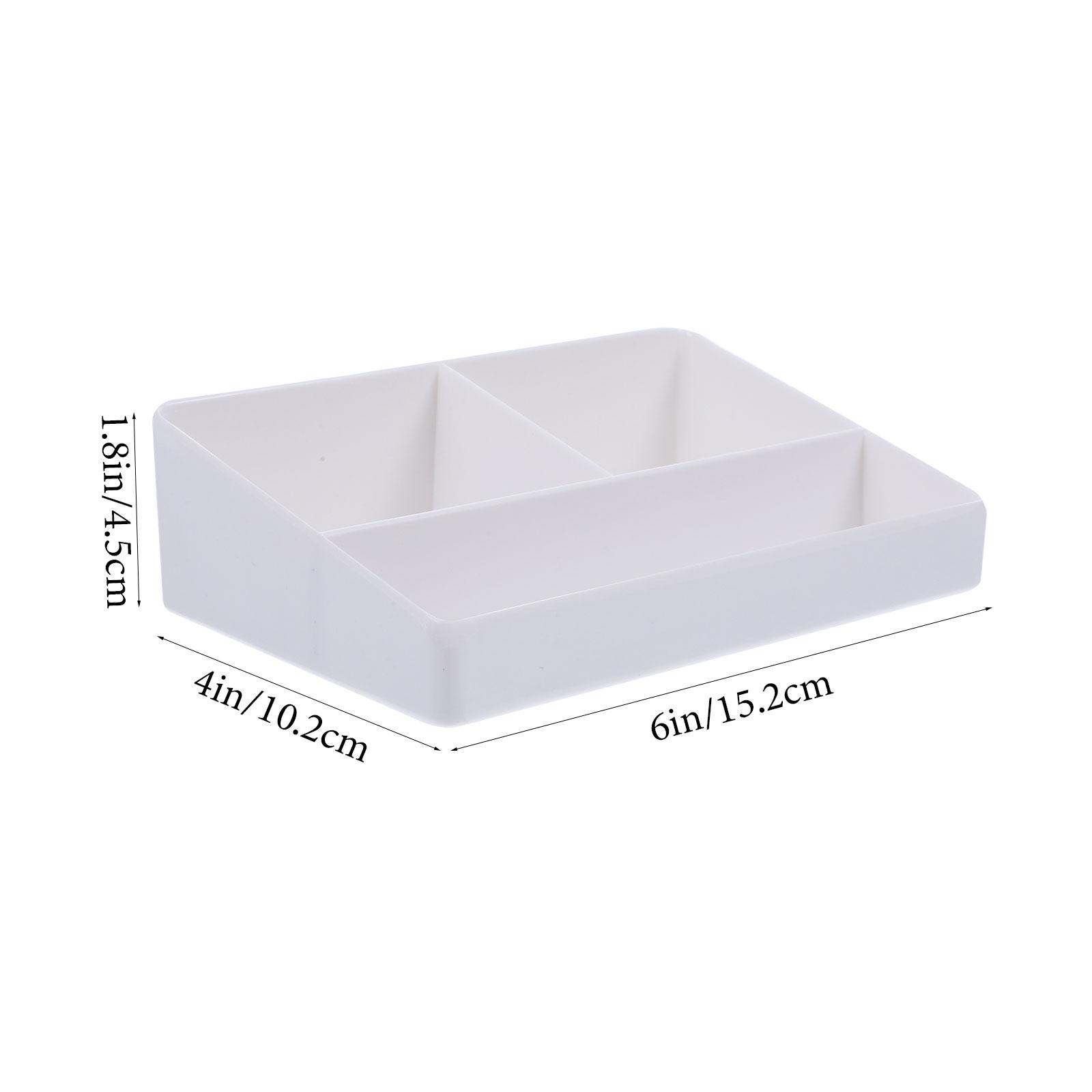 

3 Compartments Tea Bag Box Countertop Storage Organizer For Coffee Sugar Packets Hotel Station Condiment Holder Desktop