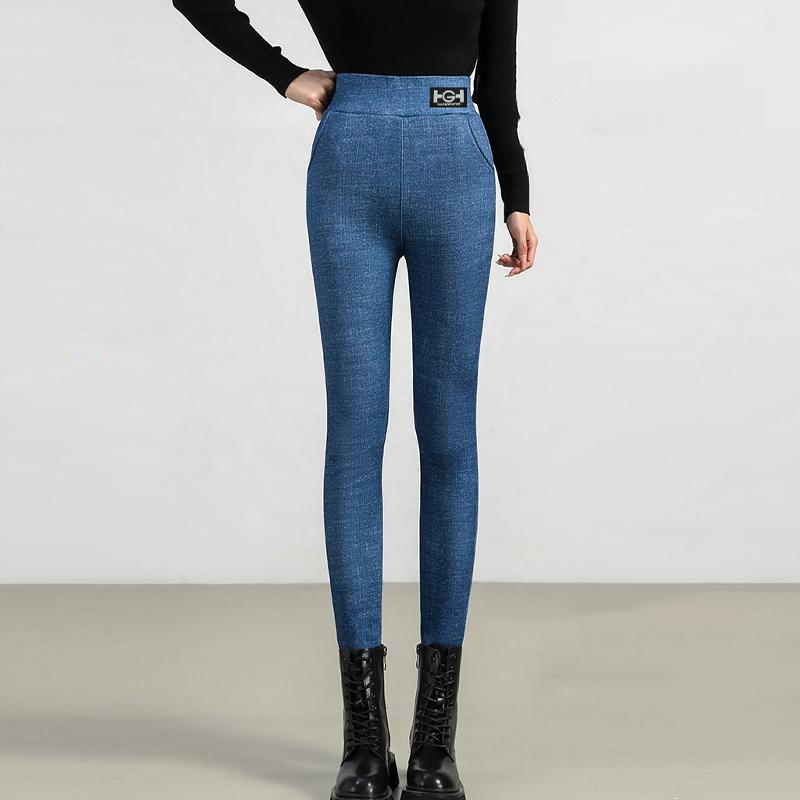 Women Winter Thermal Thicken Fleece Lined Leggings Thick High Stretch Tights Sexy Skinny Pants