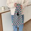 Classy And Timeless Vertical Checkered Tote Bag Perfect For Trendy Fashion Lovers And Essentials Everyday