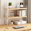 Desktop Bookshelf Office Desktop Storage Rack Acrylic Bookshelf Minimalist Home Storage Rack Transparent Desktop Organizing Rack