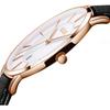 OLEVS Men's Minimalist Slim Fashion Analog Quartz Watch with Date Waterproof Large Dial Retro Leather Band 2XL