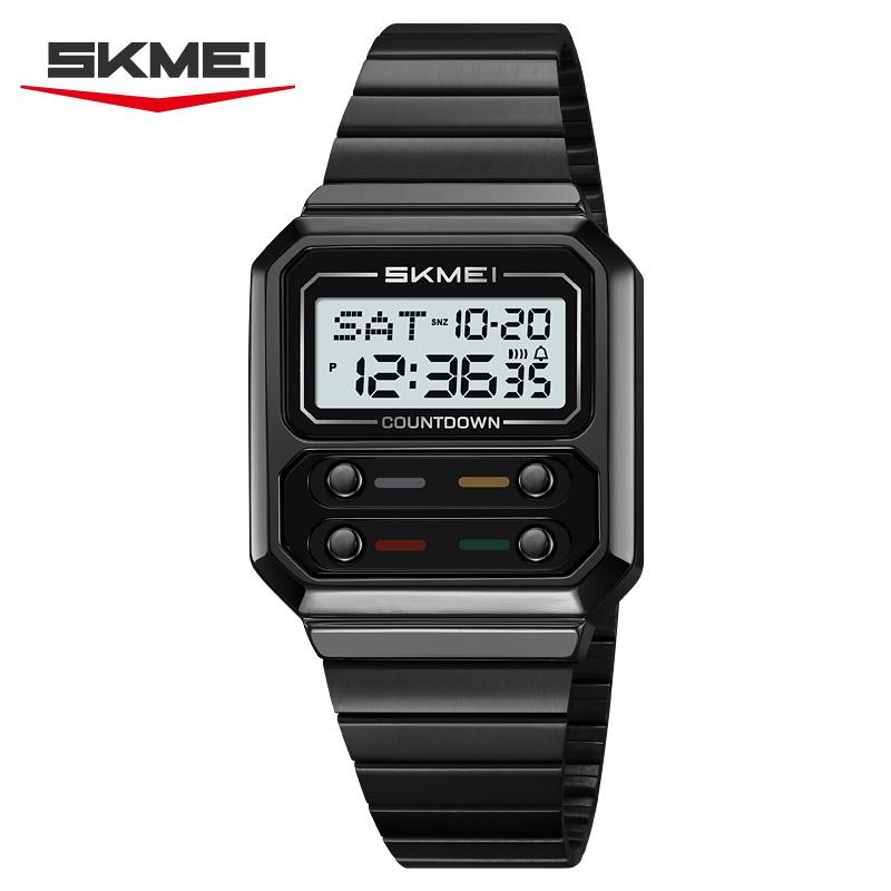 SKMEI 2448 Luxury Sport Multifunctional Digital Electronic Watch For Women Men Business Wristwatch Zegarek Męski Clock Gifts