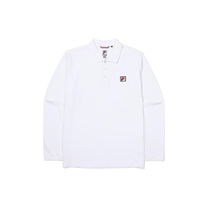 FILA Polo Shirts Men s White Polo Collar Moderate Straight Fit FS2TLF3301MOWH 100