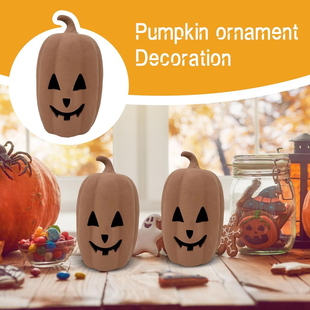 Fall Decor - Halloween Decorations - Pumpkin Outdoor Indoor - Cute Halloween Table Festival Decoration For Home Porch Front Door Mantel