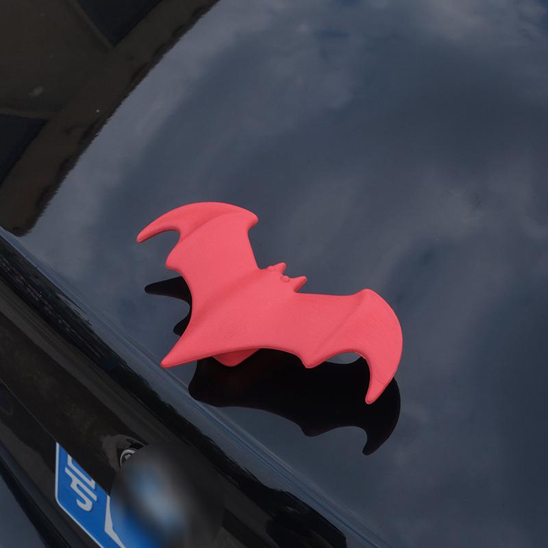 1PC 3D Cool Bat Car Roof Decor Helmet Decoration Motorcycle Decor Elasticity EVA Bat Durable Interesting Personalized Universal