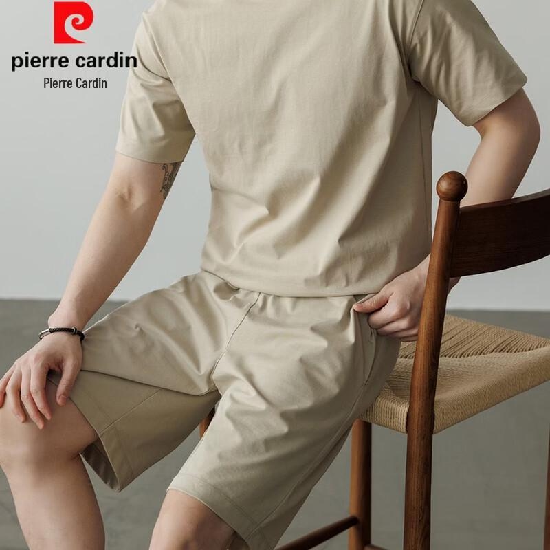 Pierre Cardin Men's Washed Cotton Blend Short Sleeve T-Shirt