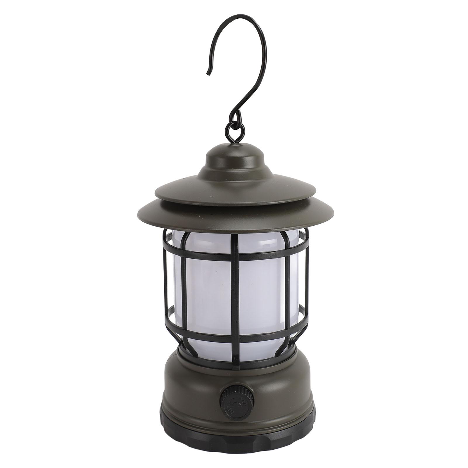 

Hanging Camping Lantern 3 Modes IPX4 Waterproof Camping Lantern Dimmable Vintage LED Light with