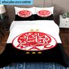 Ensemble de literie imprimé avec design de blason FC 3 pièces Housse de couette Fermeture Comprend 1 housse de couette et 2 taies d'oreiller Ensembles de literie Décoration de la maison Cadeaux