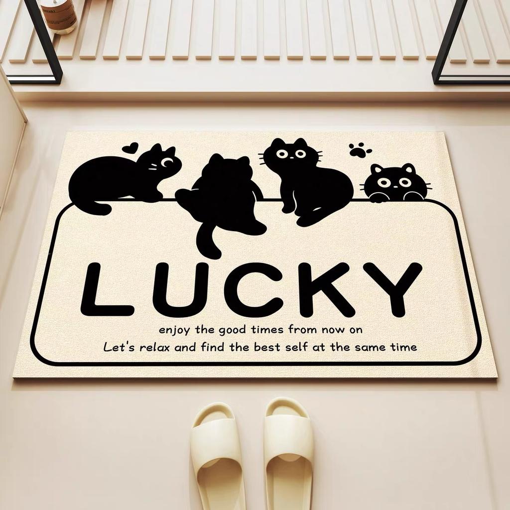 Cartoon Diatom Mud Bath Absorbent Mat Household Toilet Non-Slip And Dirty Mat Wash Basin Foot Mat Bathroom