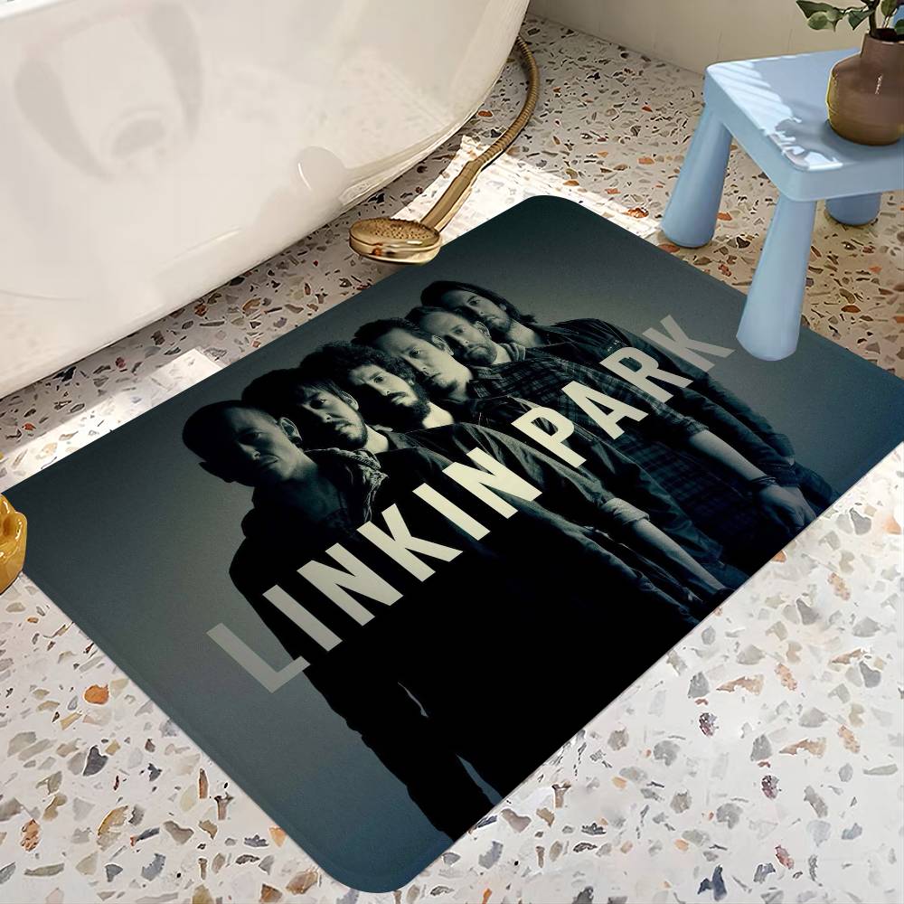 Rock Band L-Linkin P-Park Floor Mat Rectangle Anti-slip Home Soft Badmat Front Door Indoor Outdoor Mat Hotel Decor Mat