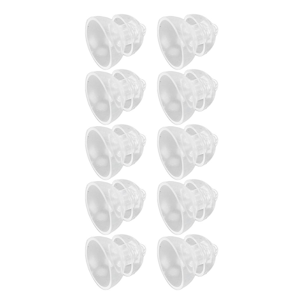 10 Pcs Sound Amplifier Dome Soft Silicone Anti Static Dual Layer Closed Sound Aid Tips