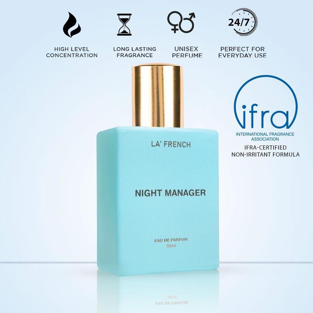 La French Night Manager Unisex Perfume 50ml | Eau de Parfum | Luxury Long-Lasting Perfume