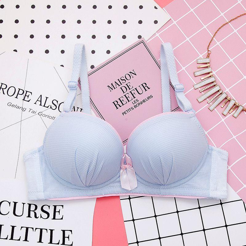 Push Up Bras For Women Solid Underwear Female Brassiere Girls Simple Bras