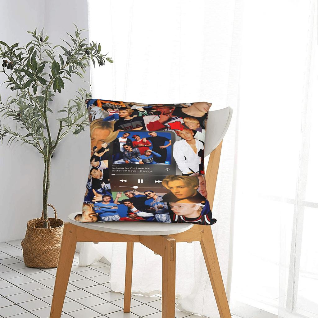 BSB band B-Backstreet boys Pillow Case  Print Pillow Cover For Living Room Chair Retro Trendy Cushion Cover
