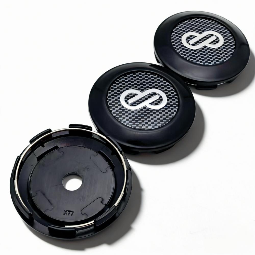 4pcs 77MM Clips 72MM ENKEI Logo Badge Emblem Car Wheel Center Caps Wheels Hub Cap Rim Hubcaps Dust Cover Replace Car Accessories