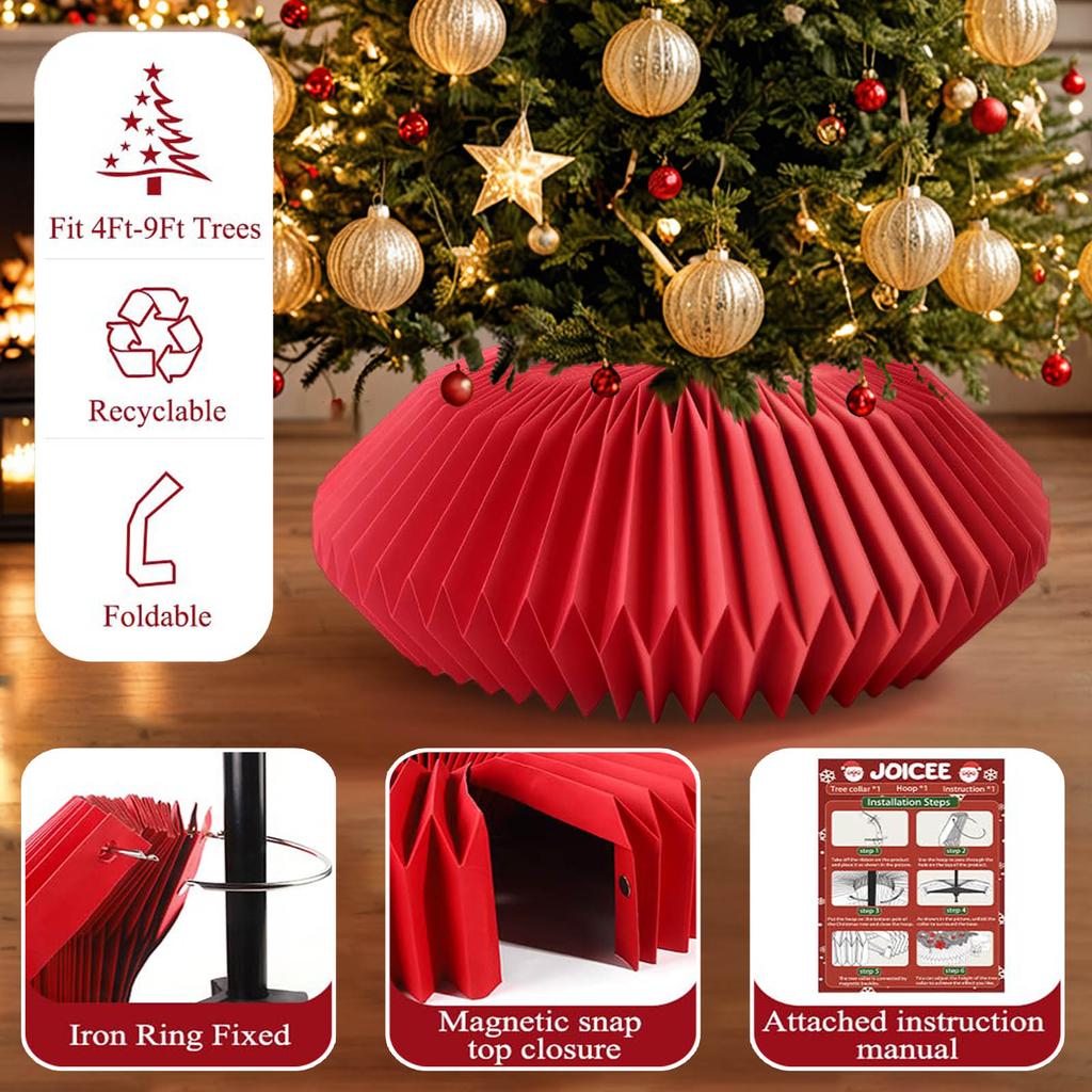 Honeycomb Christmas Tree Ring, Christmas Tree Base Stand Cover