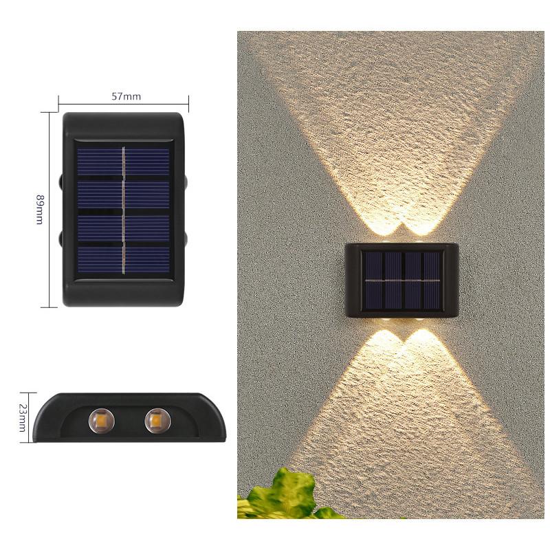Solar Wall Lamp Outdoor Luminous Lighting Garden Fence Decoration Sunlight Light