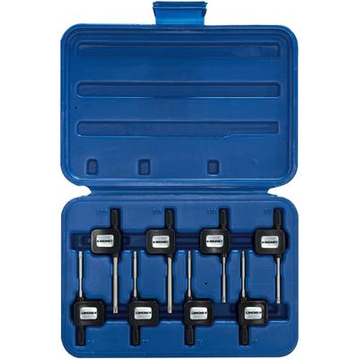 SIGNET Hex Lobe Screwdriver Set and Hex Lobe Wrench 35813 8-Piece T-Shaped Flag-Handle Set, Black,