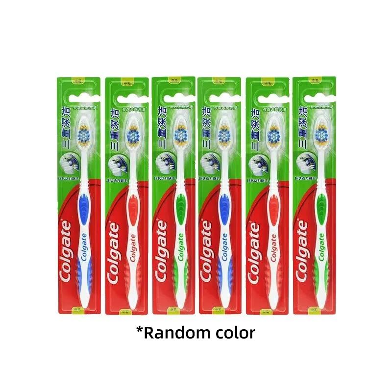 Colgate 6pcs  Random colors Adult Soft Bristle Toothbrush Whitening Oral Hygiene For Sensitive Gums And Teeth Manual Toothbrush