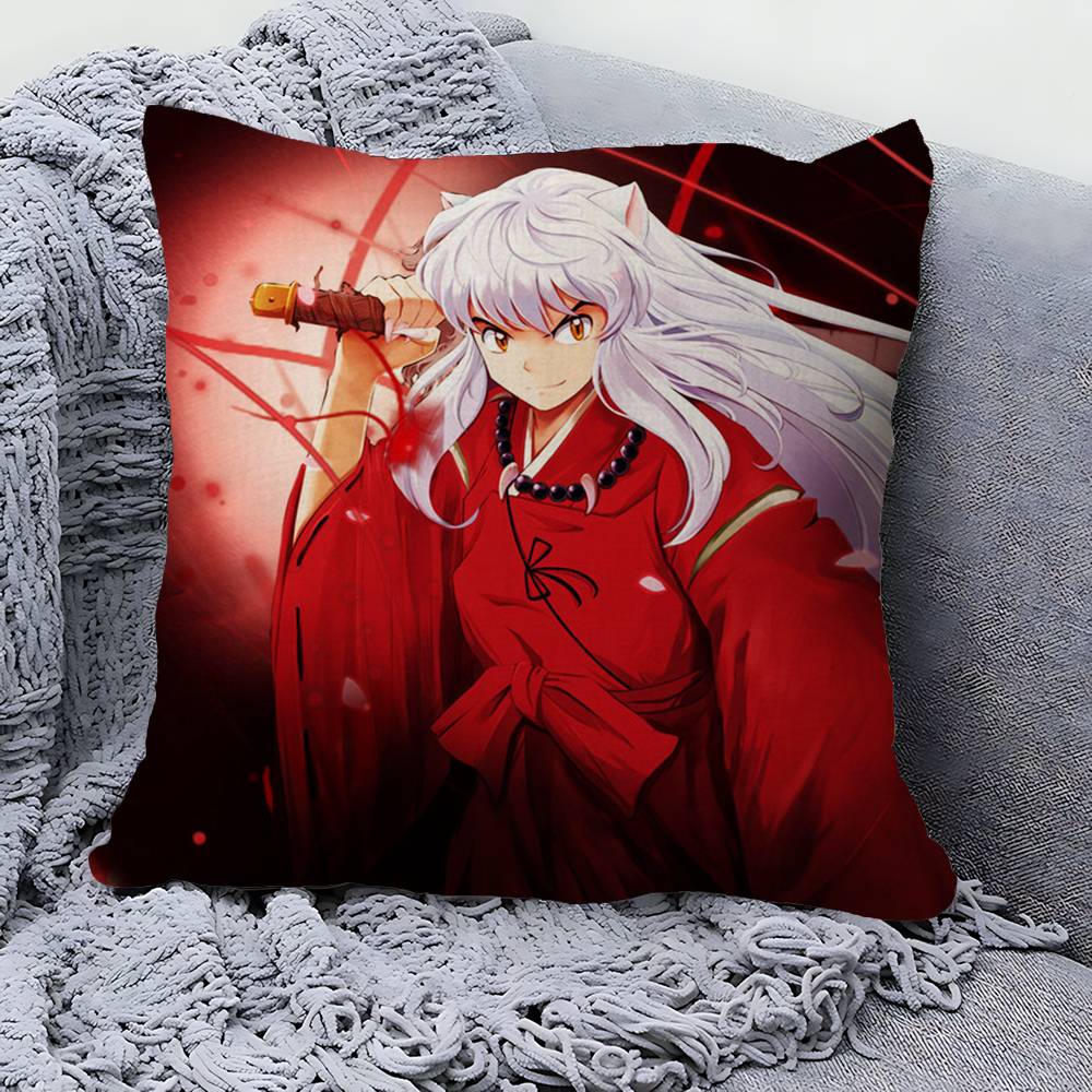 IInuyasha Anime Cushion Cover Polyester Sofa Cushions Decorative Throw Pillows Home Decoration Pillowcover