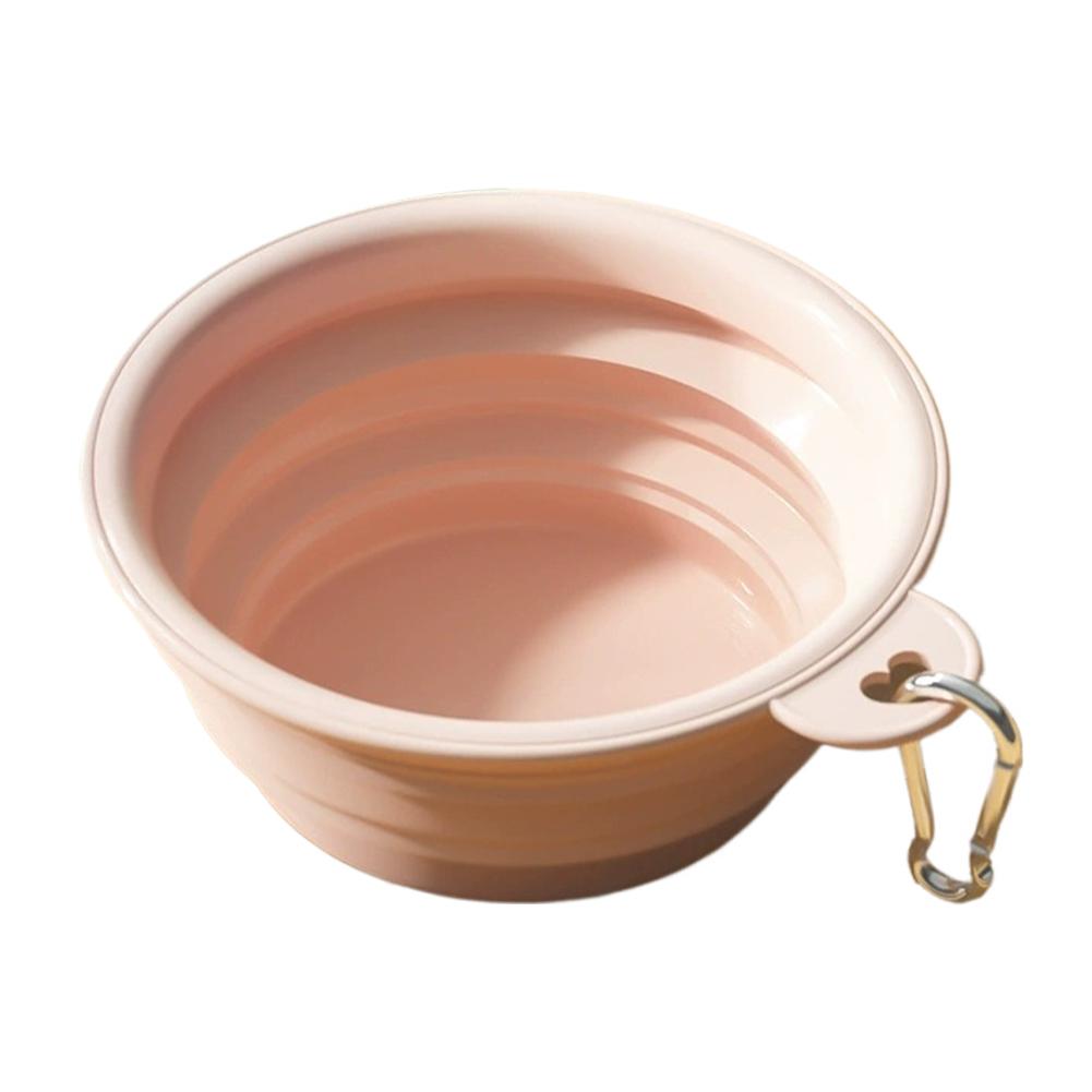 350ml/1000ml Collapsible Dog Bowl Outdoor Travel Pet Drinking Bowl for Dog Cats Folding Silicone Bowl Puppy Food Container
