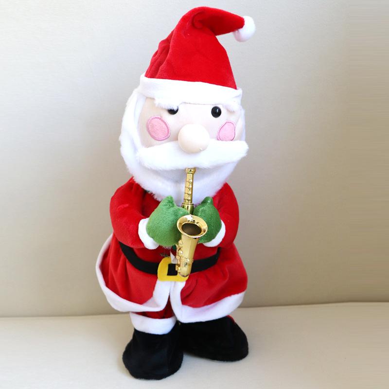 Christmas Tree That Can Sing, Dance and Record, Old Man Elk Doll, Electric Plush Toy, Christmas Gift