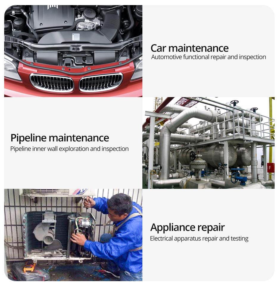 2026 New 8mm Lens Industrial Borescope Camera 1080P HD 4.3-inch LCD Digital Handheld Borescope IP67 Waterproof Pipe Sewer Inspection Camera