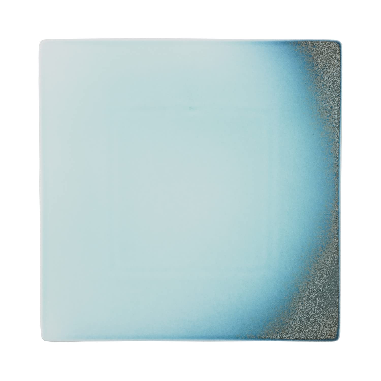 

Noritake Square Flat Plate, 23.5cm, Orridge, Microwave and Dishwasher Safe, Light Blue, Fine Porcelain (Premium White), 10-588J/94918