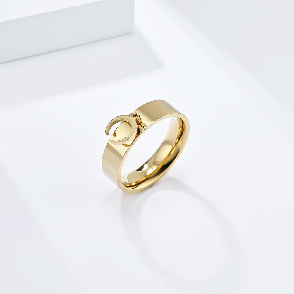 Inel de titan unisex Star Moon Butterfly Cross pentru bărbați și femei Bijuterii stivuite Inele personalizate pentru copii