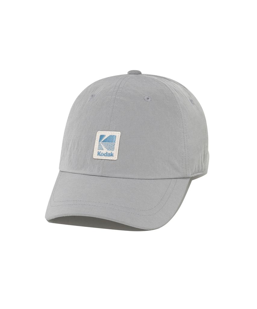 KODAK Relax Fit Blue Logo Ball Cap Light Grey
