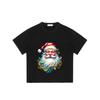 Weihnachts-T-Shirt Schwarzer Weihnachtsmann für Weihnachtsfeier