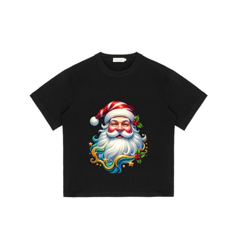 Weihnachts-T-Shirt Schwarzer Weihnachtsmann für Weihnachtsfeier
