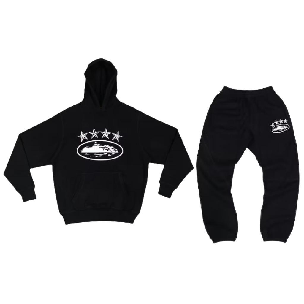 Corteiz Trend Street Loose Sweater Set Women's Trendy Hip Hop Skateboard Casual Top Men's Autumn