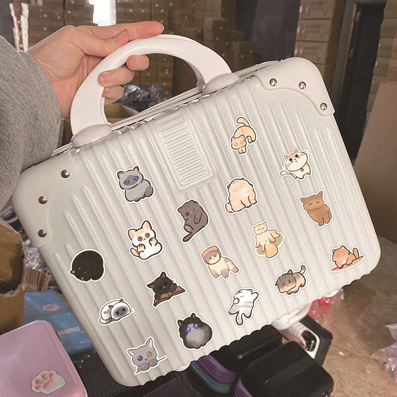 

50Pcs Cute Cartoon Cat Stickers Graffiti For Travel Luggage Scrapbook Guitar Lap