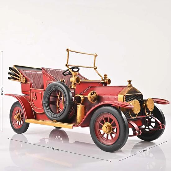 Classic Car Model Home Decor Perfect for Auto Enthusiasts Retro Metal Craft for Living Room, Office, and Man Cave Unique Gift for Car Lovers
