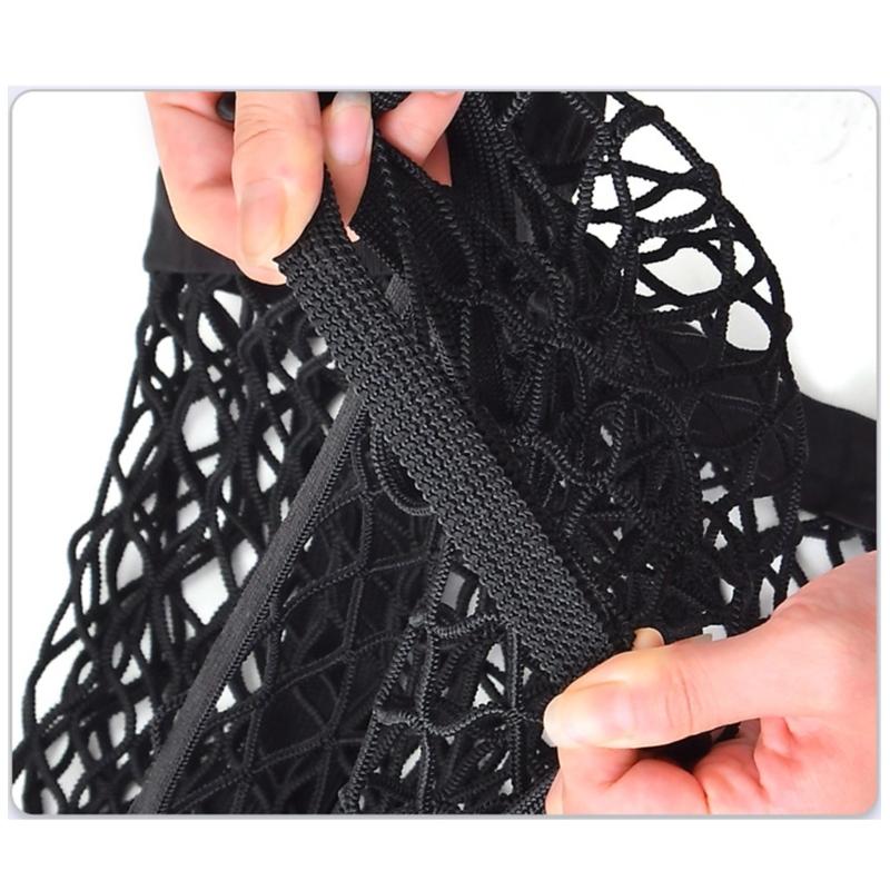 Car Rear Trunk Cargo Net Strong Load Bearing Mesh Car Storage Organizers Large Capacity Space Saving Car Net Storage