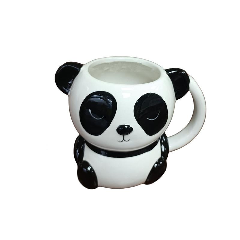 

1pc 430ml Colorful 3D Raccoon Koala Panda Ceramic Water Cup Cute Animal Coffee Milk Cup 430ML